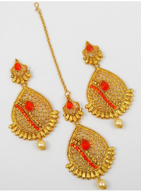 Earring Maang Tikka Set